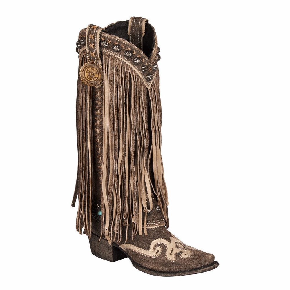 Double D Ranch by Lane Prescott Fringed Boots